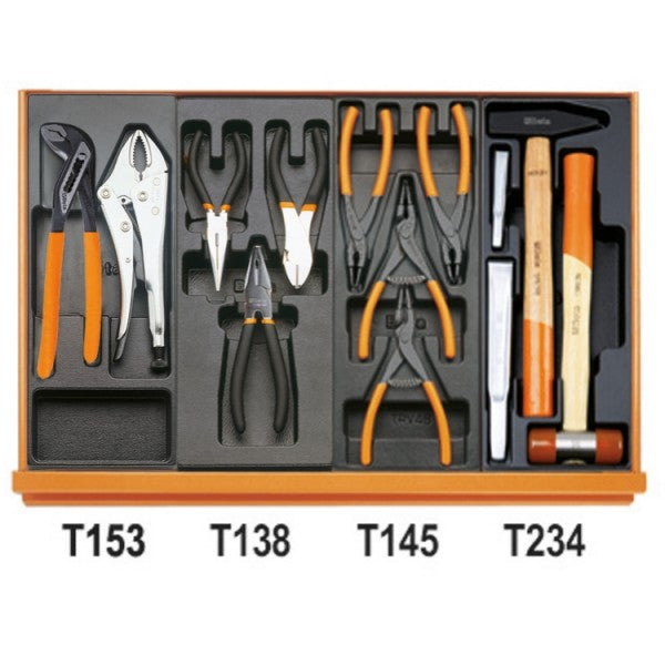 Beta Assortimento di 99 utensili per autoriparazione in termoformato rigido in ABS