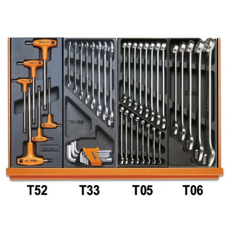 Beta Assortimento di 102 utensili per autoriparazione in termoformato rigido in ABS