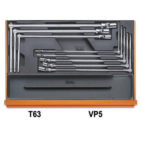 Beta Assortimento di 102 utensili per autoriparazione in termoformato rigido in ABS