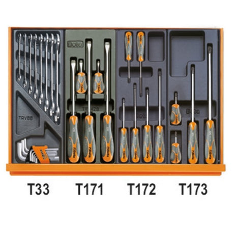 Beta Assortimento di 153 utensili per autoriparazione in termoformato rigido in ABS