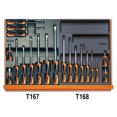 Beta Assortimento di 153 utensili per manutenzioni industriali in termoformato rigido in ABS