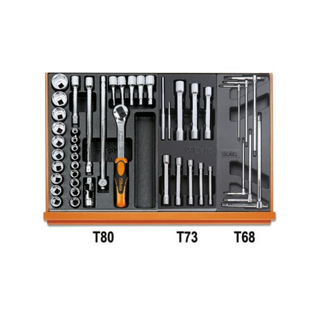Beta Assortimento di 142 utensili per manutenzioni industriali in termoformato rigido in ABS