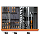 Beta Assortimento di 104 utensili per impiego universale in termoformato rigido in ABS