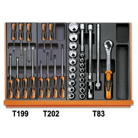 Beta Assortimento di 104 utensili per impiego universale in termoformato rigido in ABS
