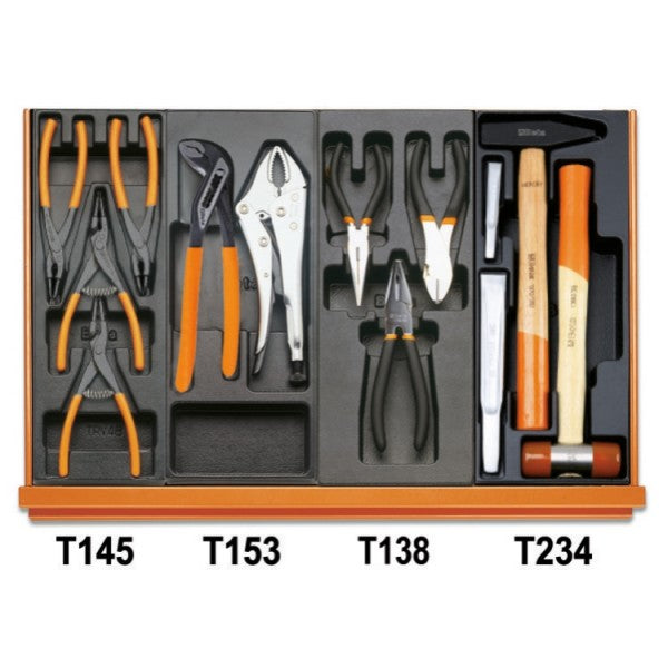 Beta Assortimento di 104 utensili per impiego universale in termoformato rigido in ABS