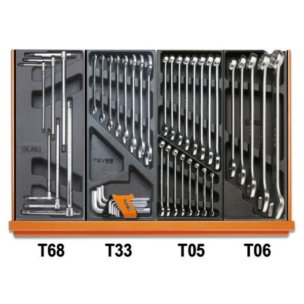 Beta Assortimento di 104 utensili per impiego universale in termoformato rigido in ABS