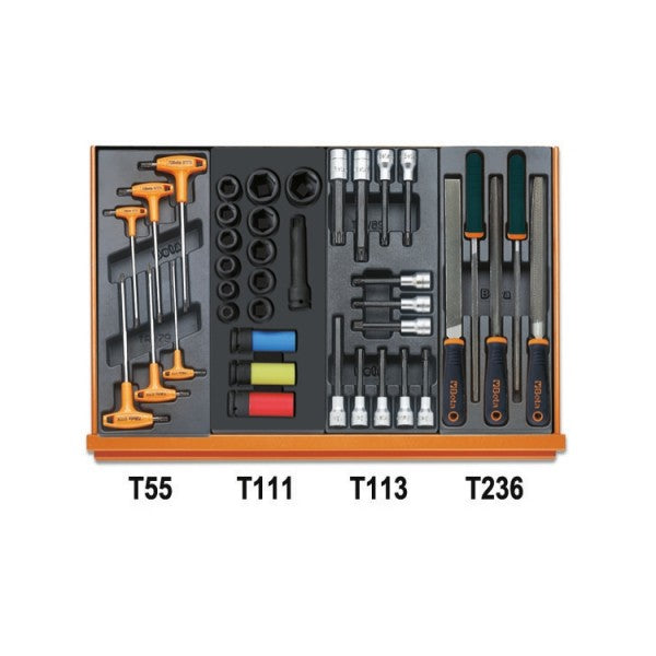 Beta Assortimento di 214 utensili per autoriparazione in termoformato rigido in ABS