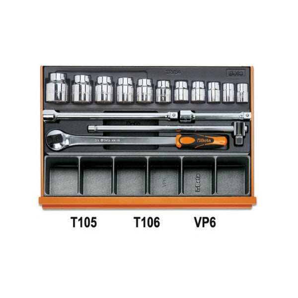 Beta Assortimento di 214 utensili per autoriparazione in termoformato rigido in ABS