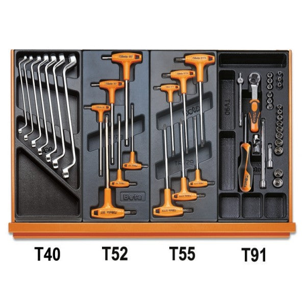 Beta Assortimento di 161 utensili per impiego universale in termoformato rigido in ABS