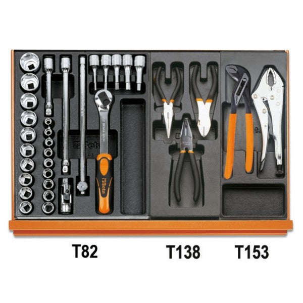 Beta Assortimento di 161 utensili per impiego universale in termoformato rigido in ABS