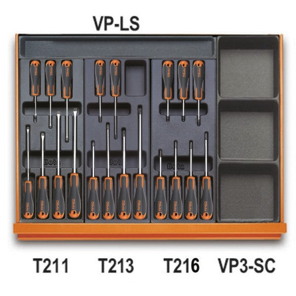 Beta Assortimento di 161 utensili per impiego universale in termoformato rigido in ABS