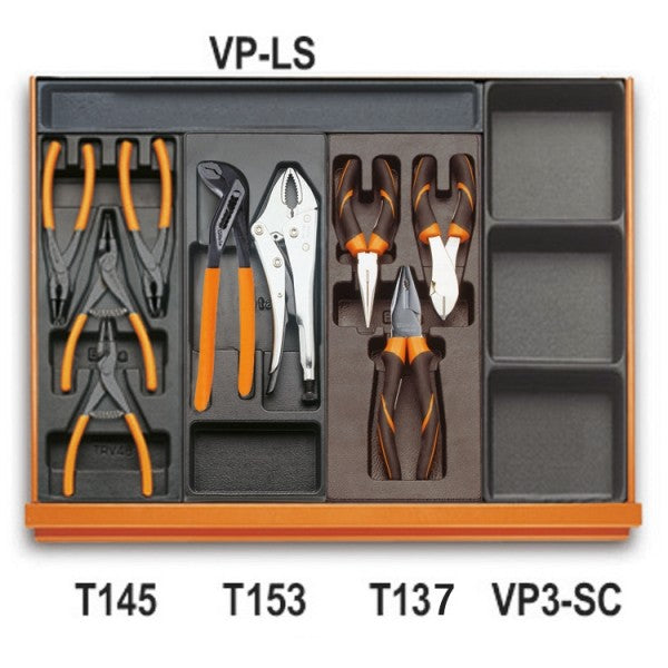 Beta Assortimento di 161 utensili per impiego universale in termoformato rigido in ABS