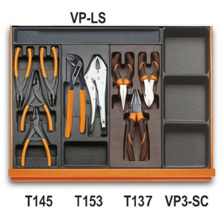 Beta Assortimento di 161 utensili per impiego universale in termoformato rigido in ABS
