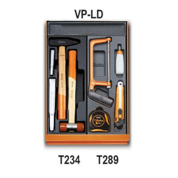 Beta Assortimento di 161 utensili per impiego universale in termoformato rigido in ABS