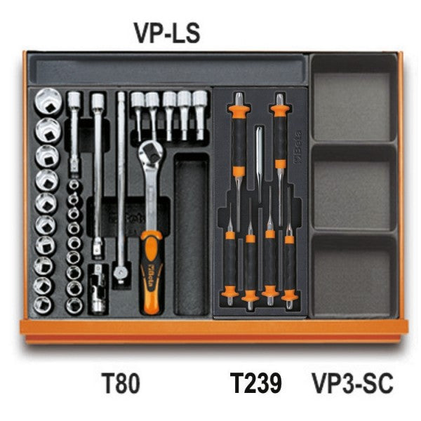 Beta Assortimento di 161 utensili per impiego universale in termoformato rigido in ABS