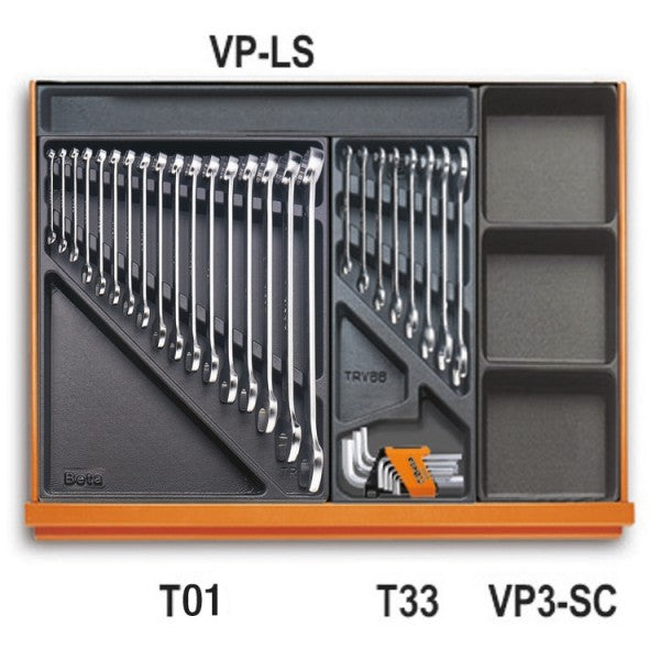 Beta Assortimento di 161 utensili per impiego universale in termoformato rigido in ABS