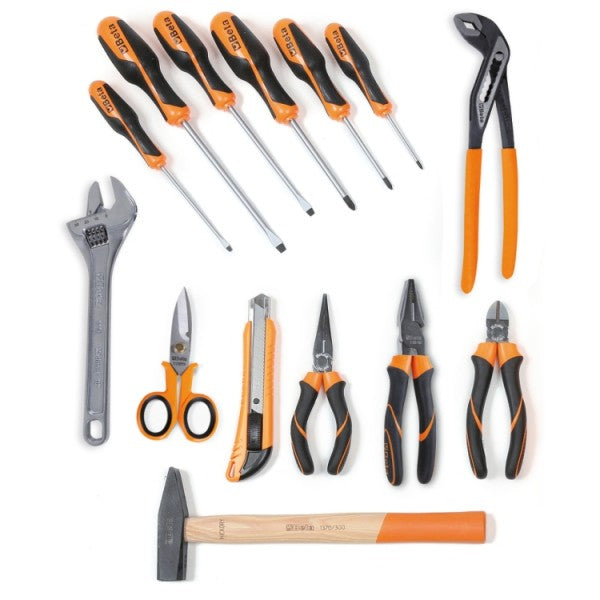 Beta Assortimento di 64 utensili per impiego universale in vassoio morbido in EVA