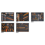 Beta Assortimento di 231 utensili per impiego universale in vassoio morbido in EVA