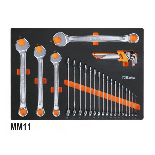 Beta Assortimento di 231 utensili per impiego universale in vassoio morbido in EVA