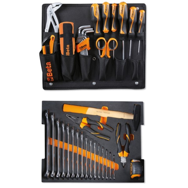 Beta Assortimento di 44 utensili per valigetta portautensili COMBO C99V1, in vassoio morbido in EVA