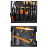 Beta Assortimento di 44 utensili per valigetta portautensili COMBO C99V1, in vassoio morbido in EVA