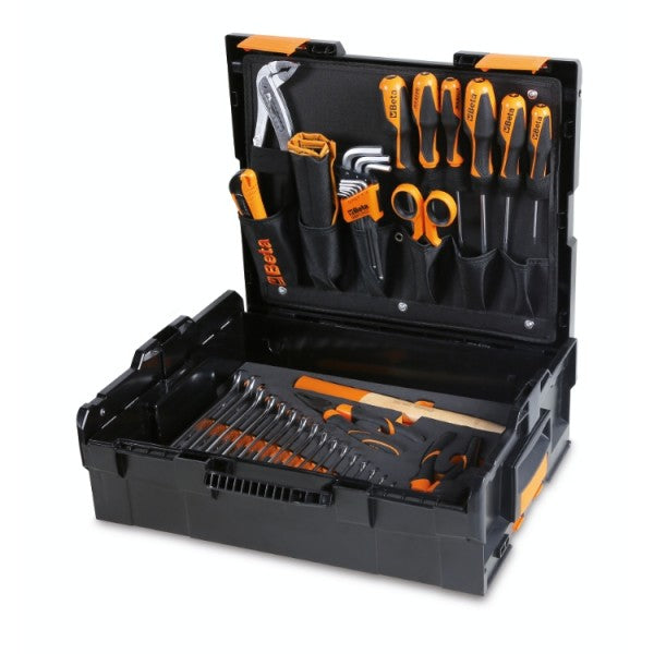 Beta Assortimento di 44 utensili per valigetta portautensili COMBO C99V1, in vassoio morbido in EVA