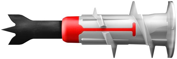 FISCHER Tasselli per Cartongesso Duoblade 10 S con Vite per fissaggio di carichi pesanti (25 Pz.)