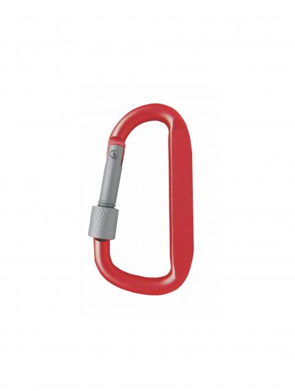 CARCANO A604 Moschettone piatto in alluminio colorato con ghiera