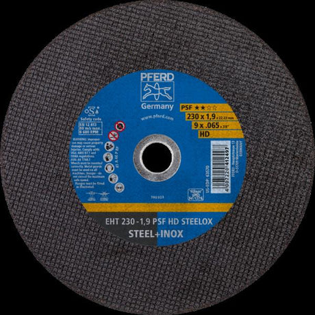PFERD Dischi da taglio EHT 230-1,9 PSF HD STEELOX