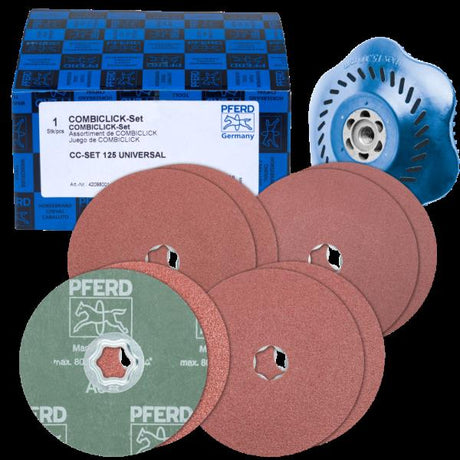 PFERD COMBICLICK Dischi fibrati CC-SET 125 UNIVERSAL