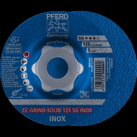 PFERD CC-GRIND (inclusi SOLID, FLEX, STRONG) CC-GRIND-SOLID 125 SG INOX