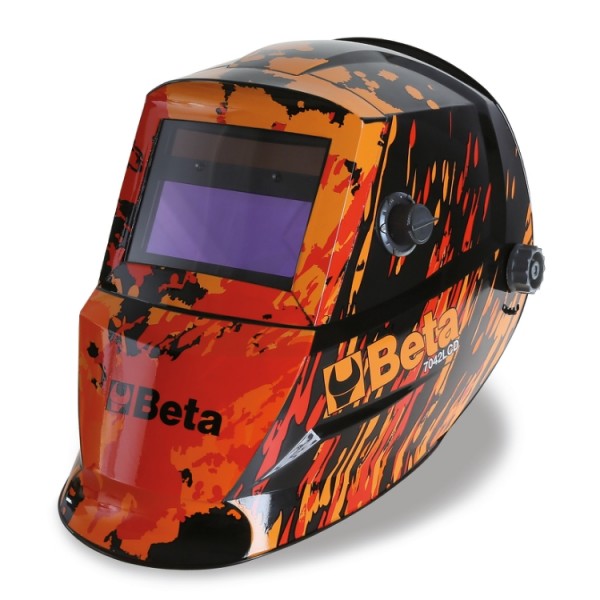 Beta Maschera LCD ad oscuramento automatico per saldatura ad elettrodo; MIG/MAG; TIG e plasma