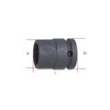 Beta Chiavi a bussola con attacco quadro femmina 1/2" bocca poligonale serie normale, fosfatate