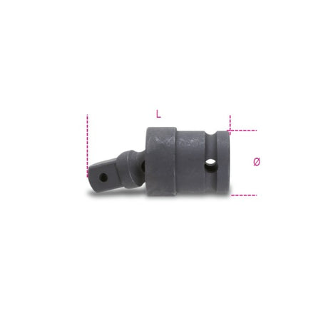 Beta Snodo con attacchi quadri maschio e femmina 1/2" fosfatato