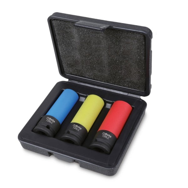 Beta 3 chiavi a bussola Macchina per dadi ruote con inserti polimerici colorati