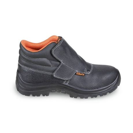 Beta Scarpe alte "saldatore" stringate in pelle idrorepellente con rapido sfilamento e protezione frontale con chiusura a strappo