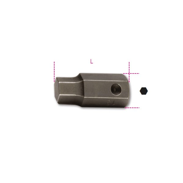 Beta Inserti maschio esagonale attacco 16 mm fosfatati