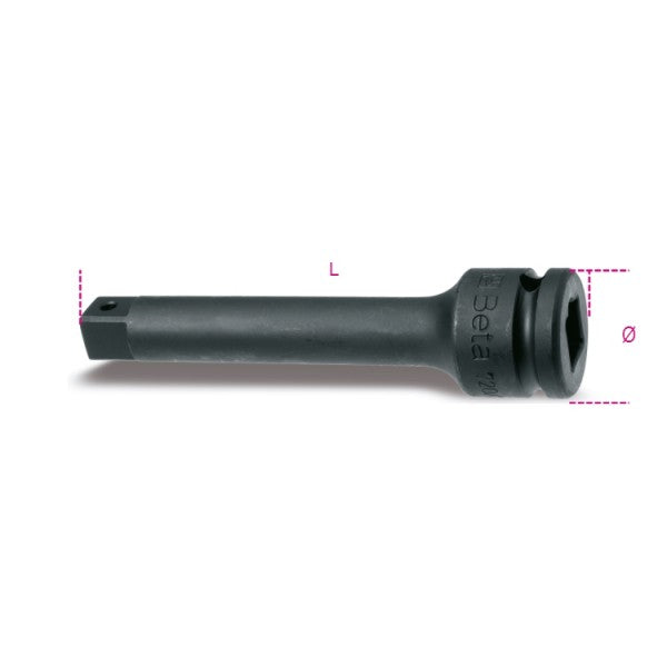 Beta Prolunga con attacchi quadri maschio e femmina 3/4" fosfatata