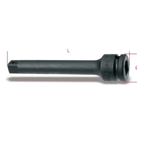Beta Prolunga con attacchi quadri maschio e femmina 3/4" fosfatata