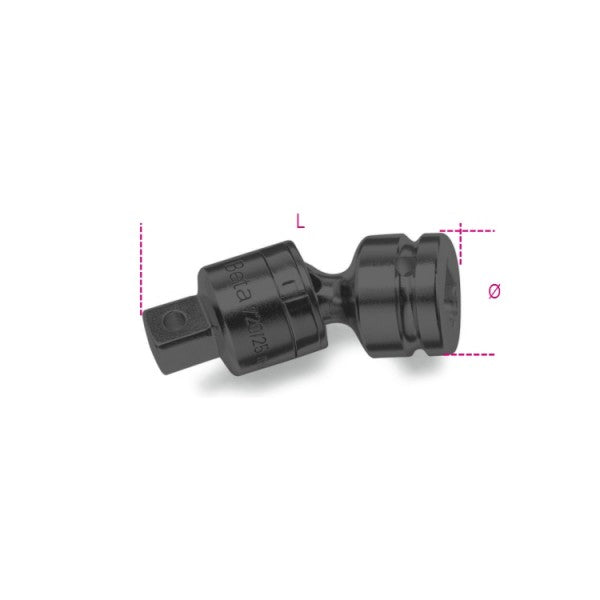 Beta Snodo con attacchi quadri maschio e femmina 3/4" fosfatato