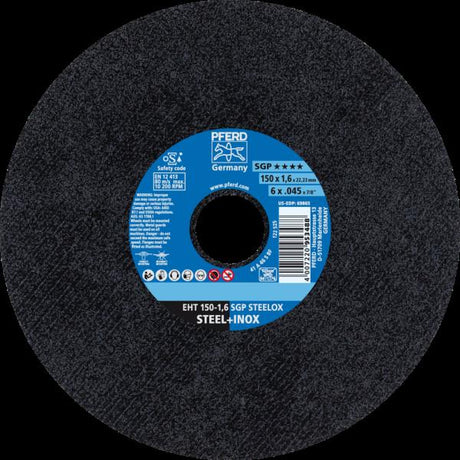 PFERD Dischi da taglio EHT 150-1,6 SGP STEELOX