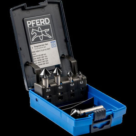 PFERD Utensili per forare e svasare SET KES HSS DIN 335 C90° 5 HC-FEP