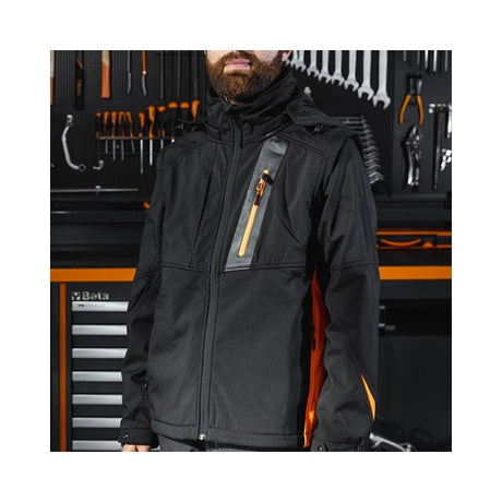 Beta Giacca softshell con cappuccio e maniche staccabili