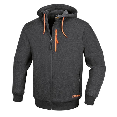 Beta Felpa zip lunga, con cappuccio