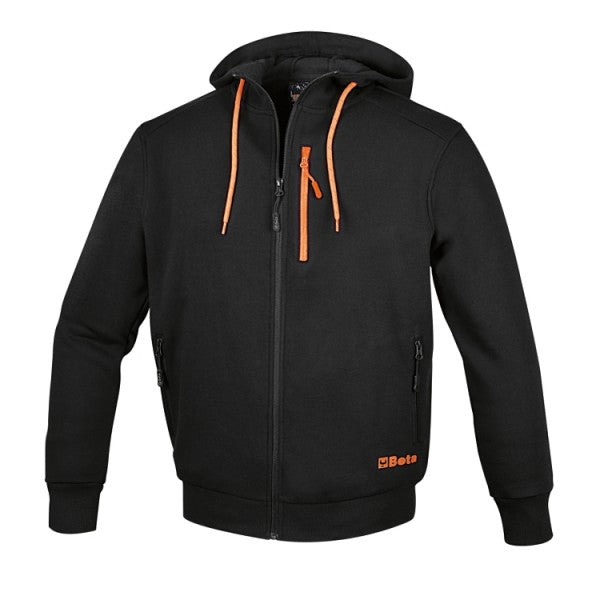 Beta Felpa zip lunga, con cappuccio