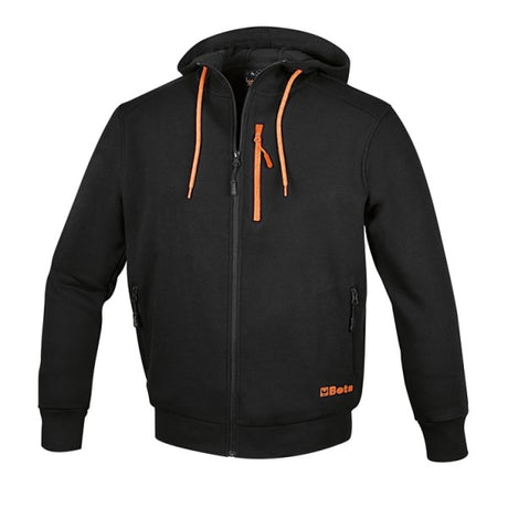 Beta Felpa zip lunga, con cappuccio