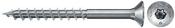 FISCHER Viti truciolari PowerFast II FPF II CTP 6,0x200 BC 100 Filetto parziale, Torx, Testa svasata piana, Zincatura bianca (100 Pz.)