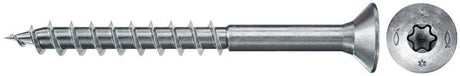 FISCHER Viti truciolari PowerFast II FPF II CTP 6,0x200 BC 100 Filetto parziale, Torx, Testa svasata piana, Zincatura bianca (100 Pz.)