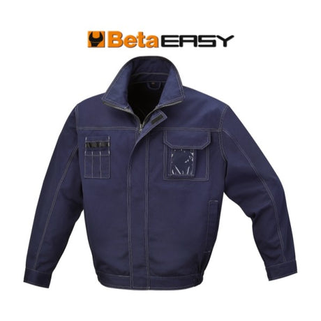 Beta Giacca da lavoro in T/C twill 245 g, blu