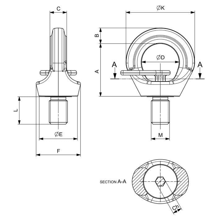 CARCANO C807X H.T. Golfare girevole h.t.